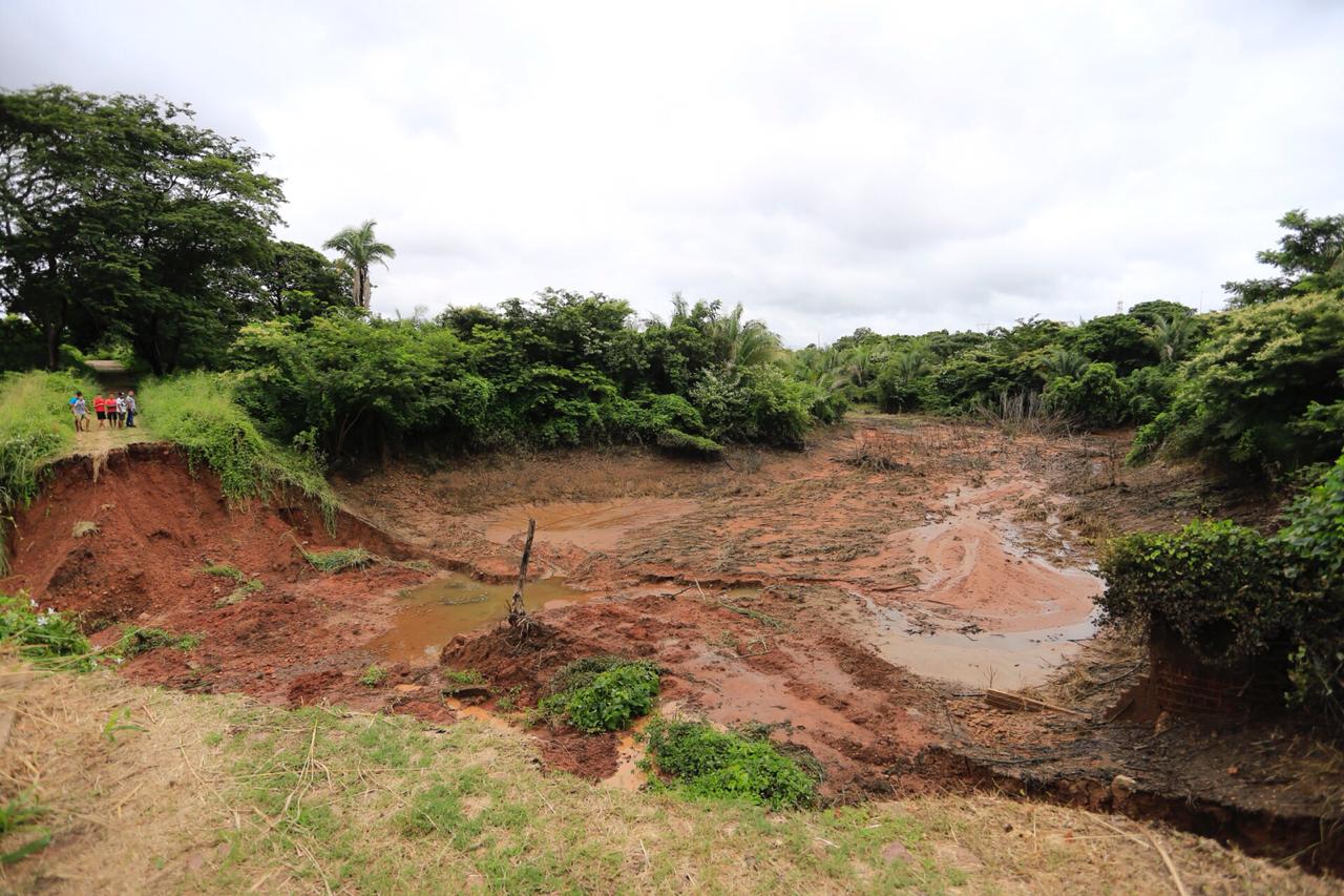 Local onde ficava a lagoa no Parque Rodoviário