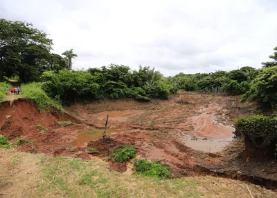 Local onde ficava a lagoa no Parque Rodoviário