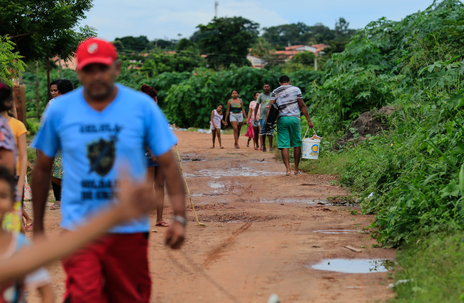Moradores da Vila Projeto Mandacaru em Teresina Piauí