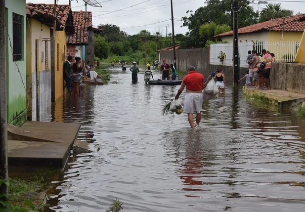 Ruas alagadas
