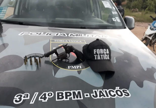 Arma apreendida durante operação