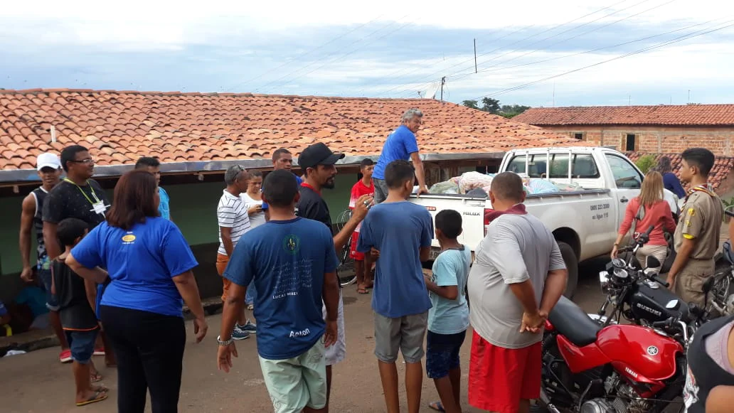 Entrega das doações