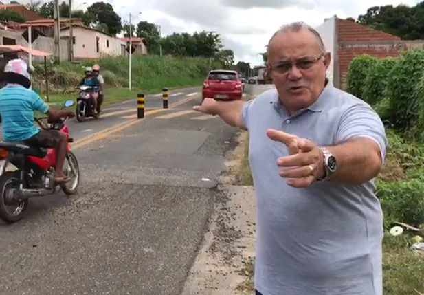 Antônio José Lira critica sinalização da Strans na estrada da Usina Santana