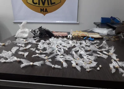 Droga apreendida pelo DENARC