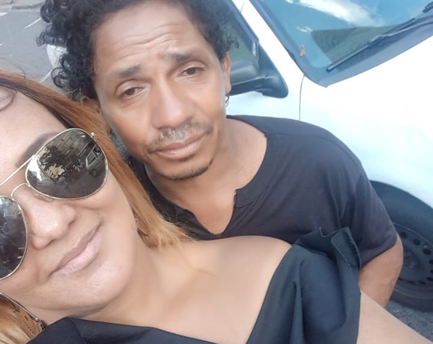 Luciene Aparecida ao lado de João Vieira