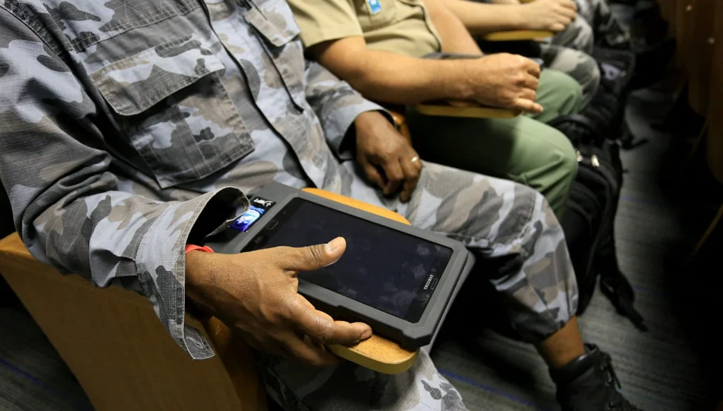 Tablets do sistema PMPI Mobile