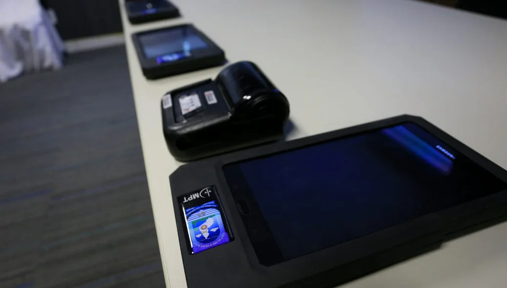 Tablets entregues aos policiais militares