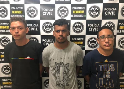 Danton Klysman, William Bonner e Lucas Borges