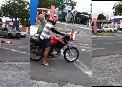 Homem deita na via ameaçando se matar caso Vasco ganhe partida