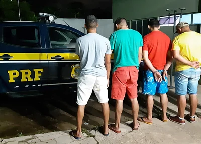 Quadrilha presa pela PRF