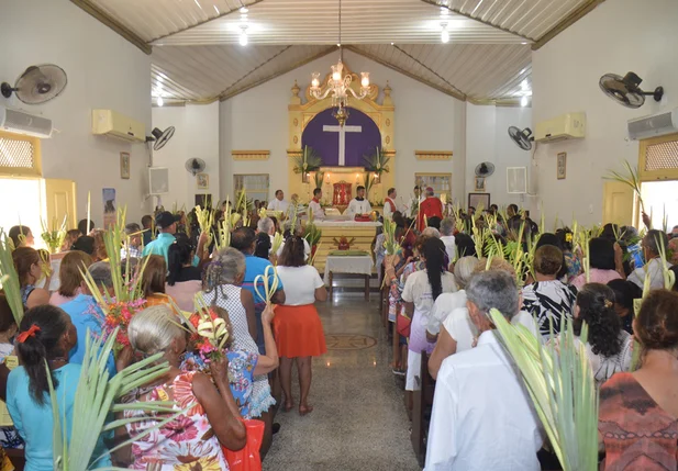 Abertura da Missa de Ramos na Igrejinha
