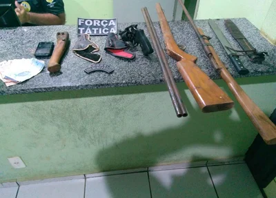 Material apreendido pela PM