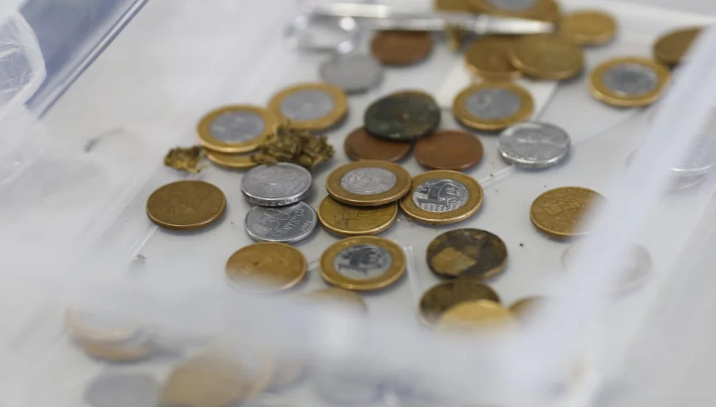 Moedas apreendidas