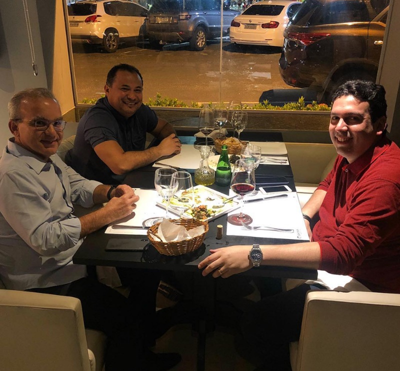 Evaldo Gomes, Firmino Filho e Dr. Marcos Vinicius