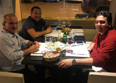 Evaldo Gomes, Firmino Filho e Dr. Marcos Vinicius