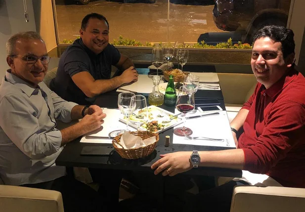 Evaldo Gomes, Firmino Filho e Dr. Marcos Vinicius