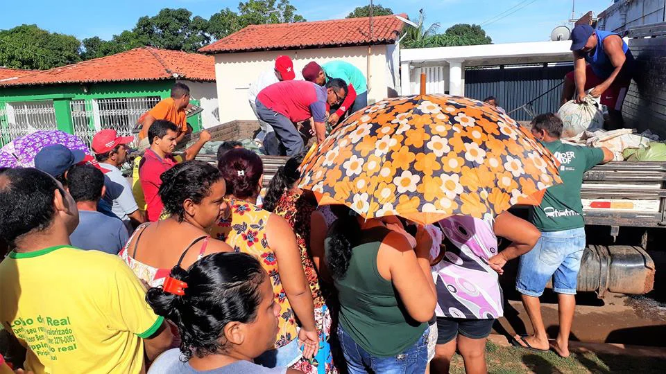 População na fila 