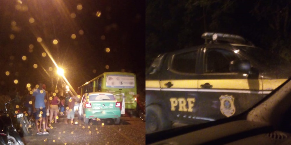 Tentativa de assalto a ônibus no bairro Porto Alegre
