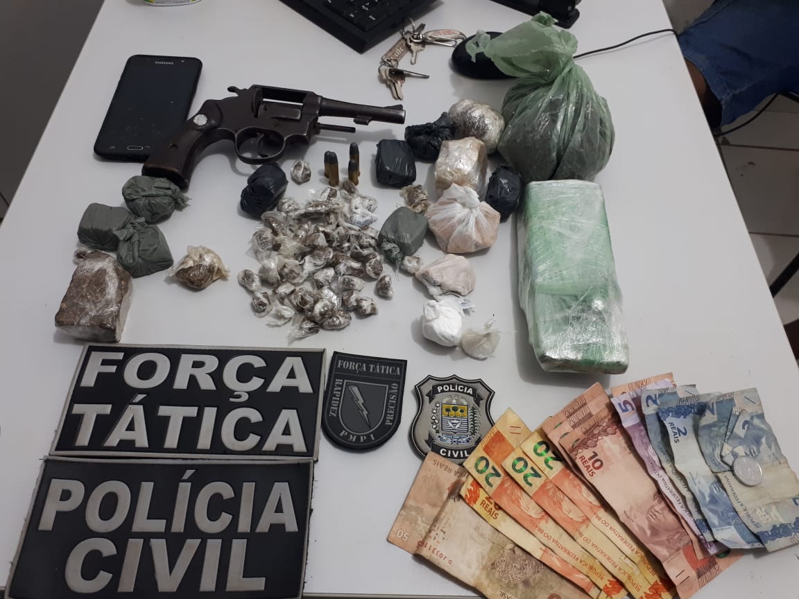 Material apreendido pela PM
