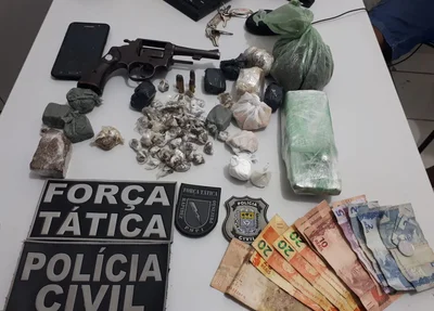Material apreendido pela PM