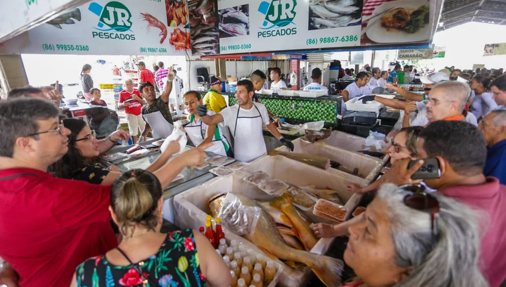 Venda de peixes para semana santa