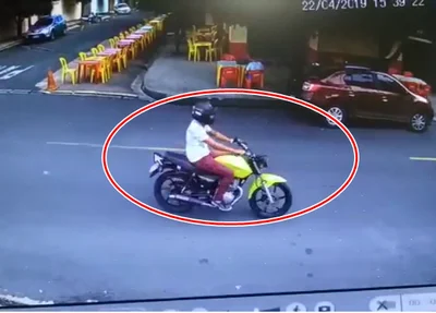 Suspeito do crime foi flagrado pela câmera