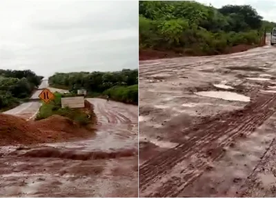 Ponte da PI 117 não foi construída e estrada construída está em péssimas condições