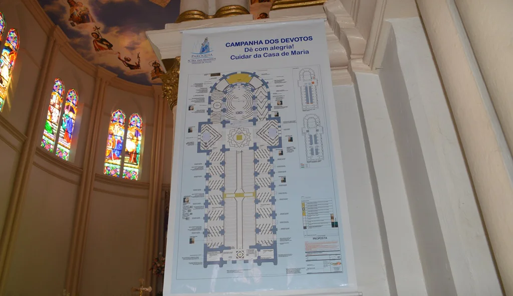 Projeto arquitetônico de renovação do piso da Catedral