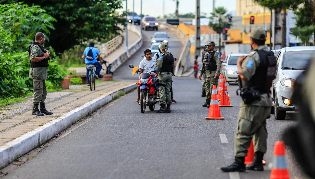 Ação policial na Ponte da Amizade