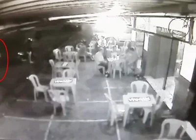 Câmera flagra crime em frente a Toca do Bode