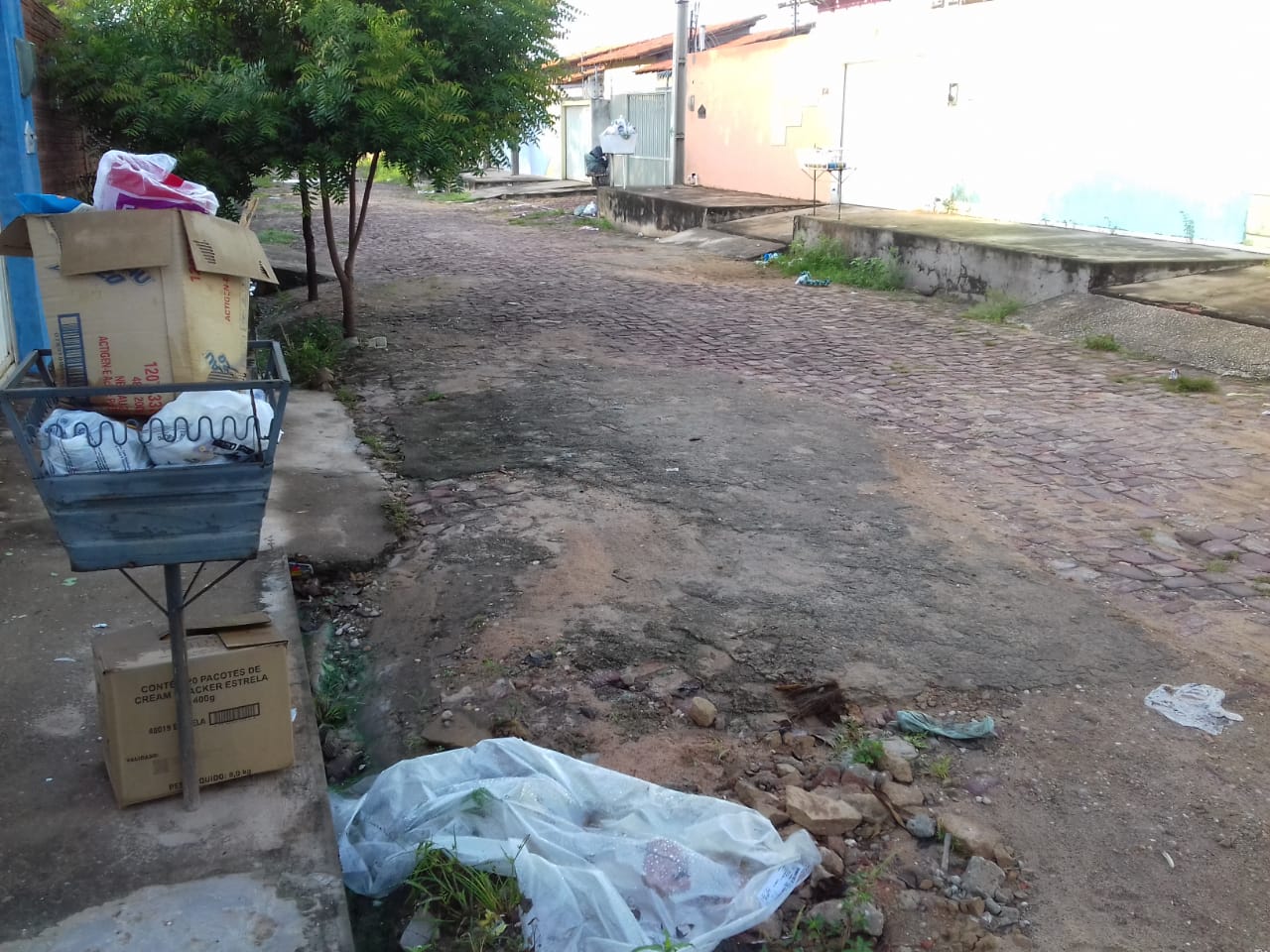 Mais se acumula nas ruas do Parque Piauí