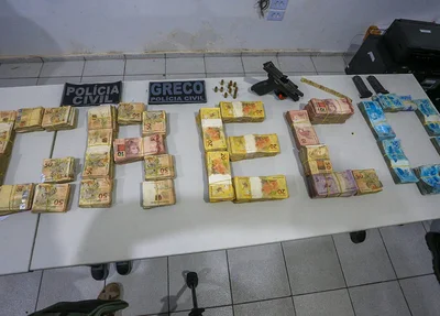 200 mil reais apreendidos pelo Greco
