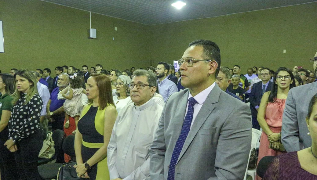 Riedel Batista durante solenidade em alusão ao dia do policial civil