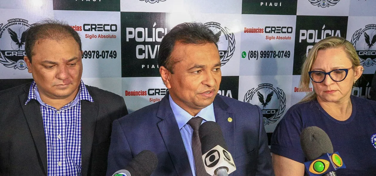 Secretaria de Segurança Pública do estado durante coletiva 