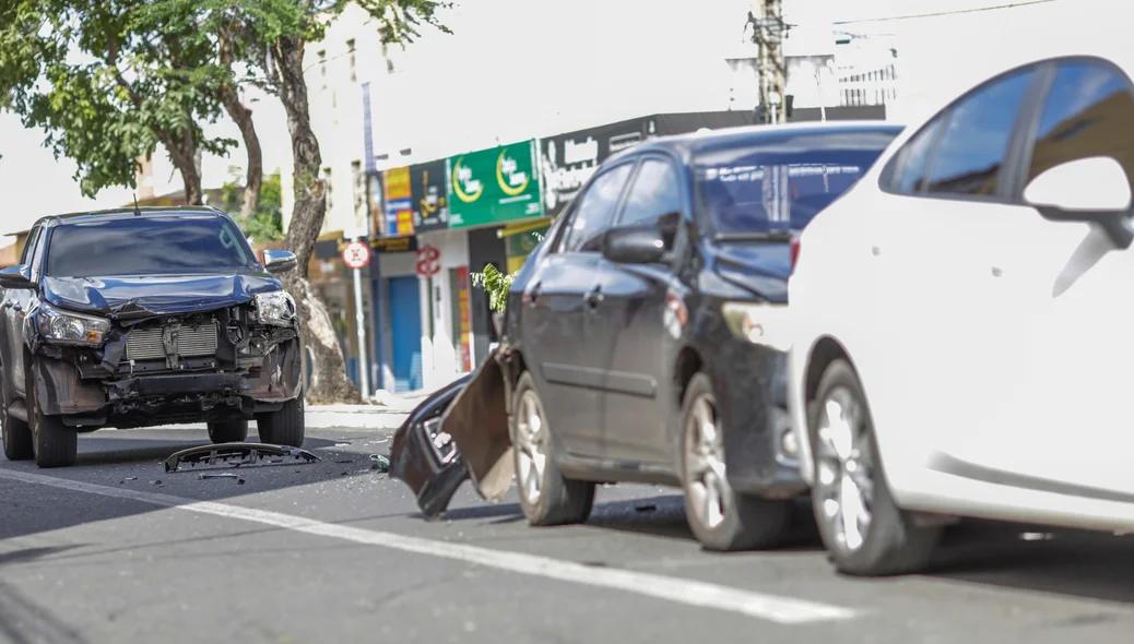 Hilux ficou destruída 