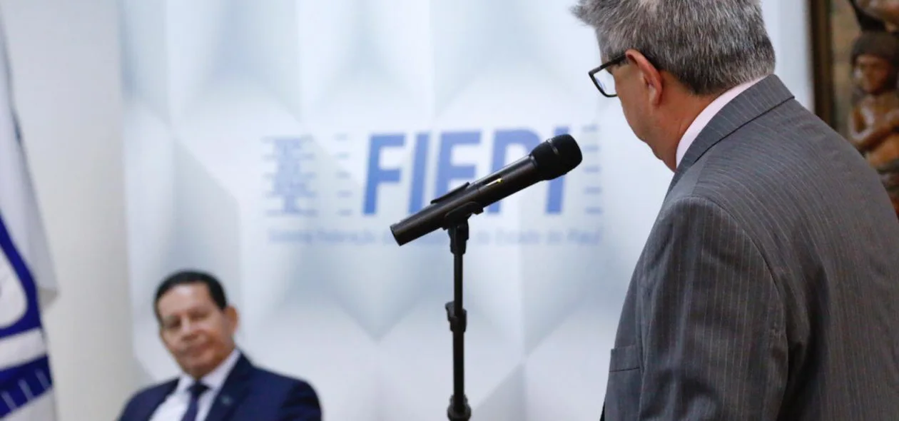 Vice-Presidente do Brasil Hamilton Mourão e Presidente da Fiepi 