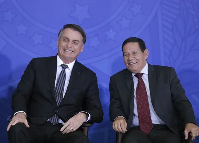 Jair Bolsonaro e Hamilton Mourão
