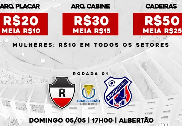Venda de ingressos nesta quinta-feira