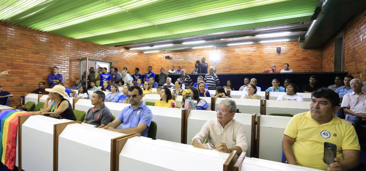 A convenção aconteceu no plenarinho da Alepi