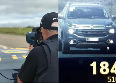 Polícia Rodoviária Federal (PRF) fiscaliza excesso de velocidade nas estradas