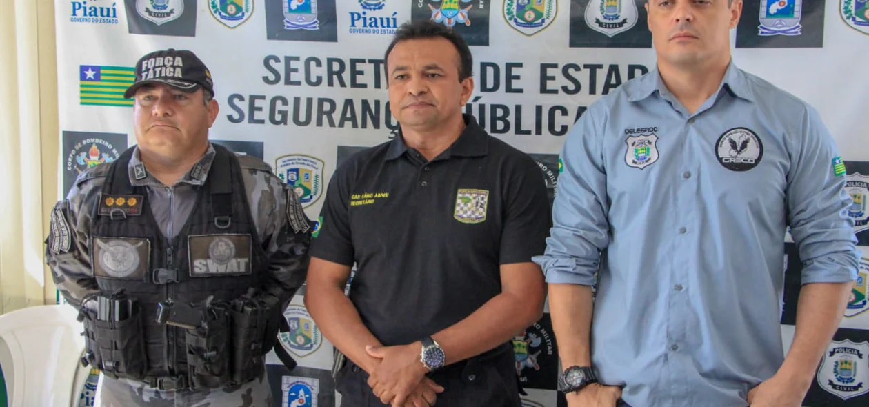Coronel Márcio Oliveira, Fábio Abreu e Tales Gomes