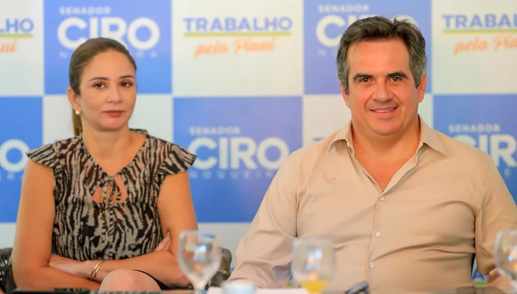Lucy Soares e Ciro Nogueira