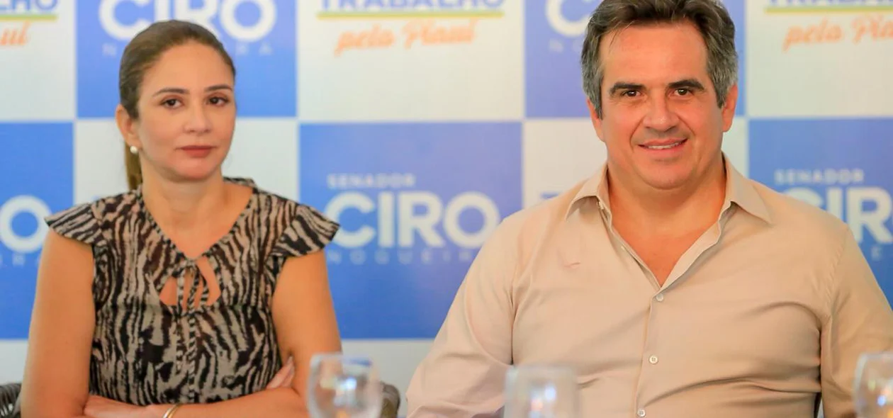 Lucy Soares e Ciro Nogueira