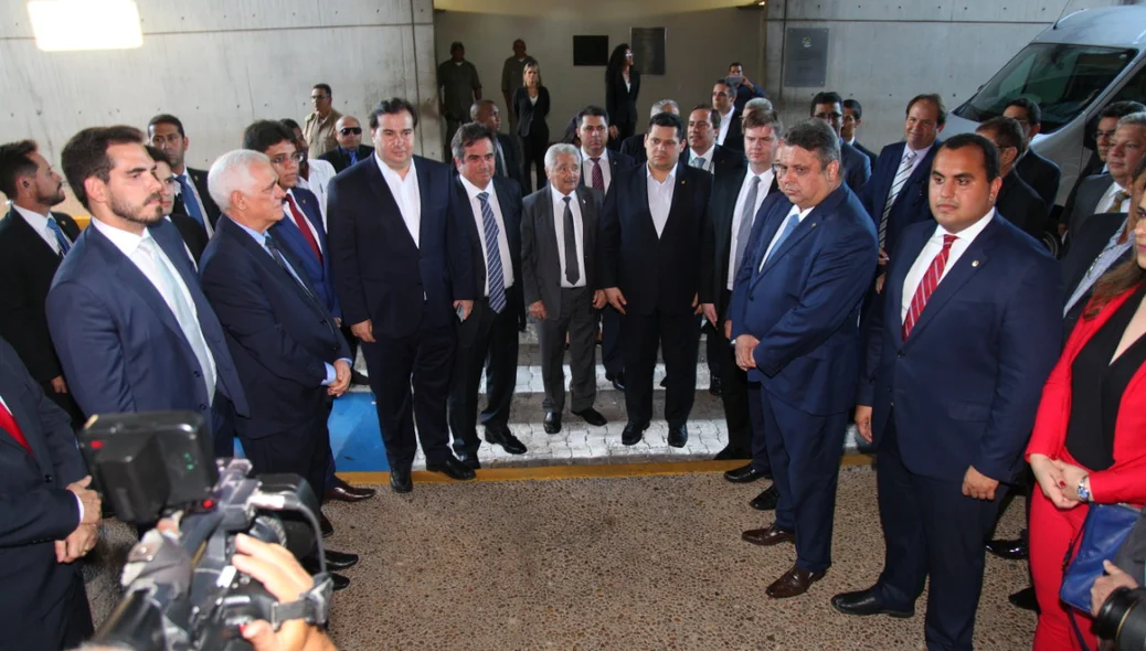 Visita de Maia e Alcolumbre na Alepi