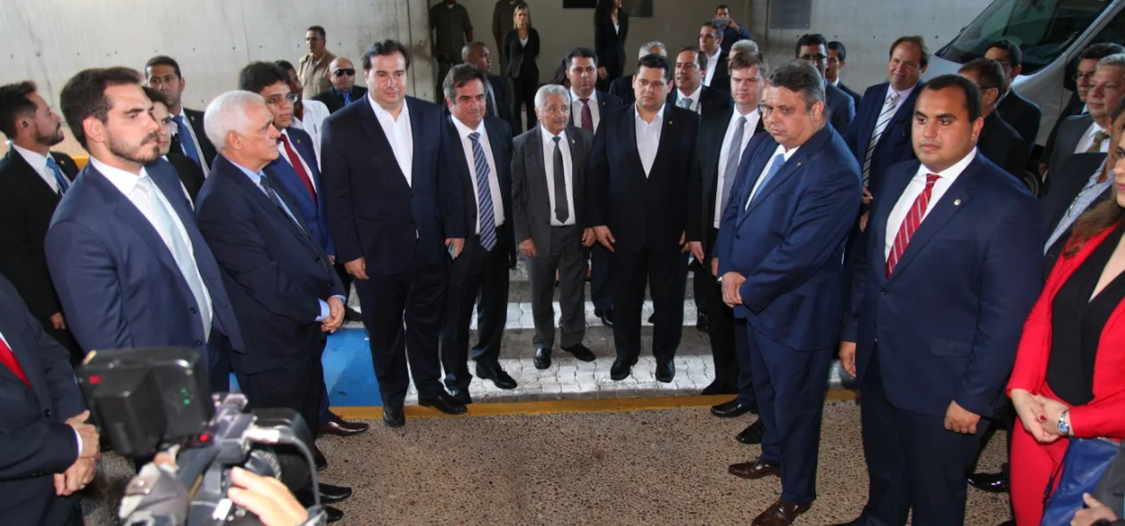 Visita de Maia e Alcolumbre na Alepi