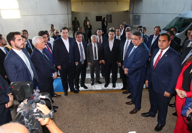 Visita de Maia e Alcolumbre na Alepi