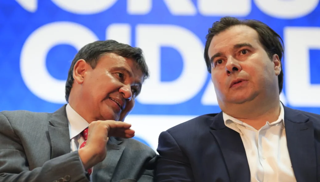 Wellington Dias e Rodrigo Maia