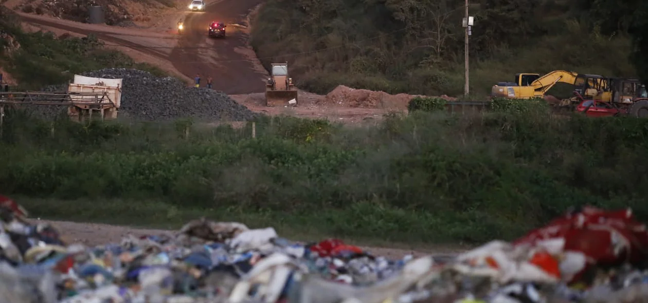Aterro sanitário localizado na zona sul de Teresina