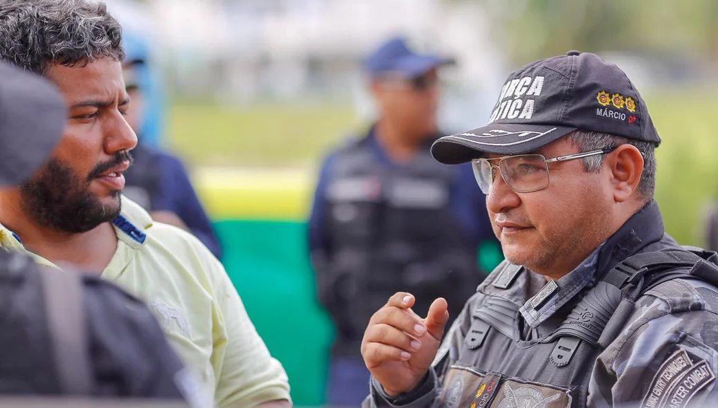 Coronel Márcio Oliveira durante operação