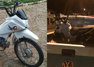 Motocicleta apreendida em Luís Correia.
